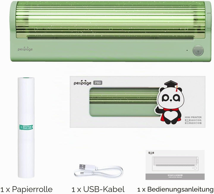 Bisofice Mobiler Drucker A4 für Unterwegs Thermodrucker A4 Bluetooth Inkless Portable Printer Unters