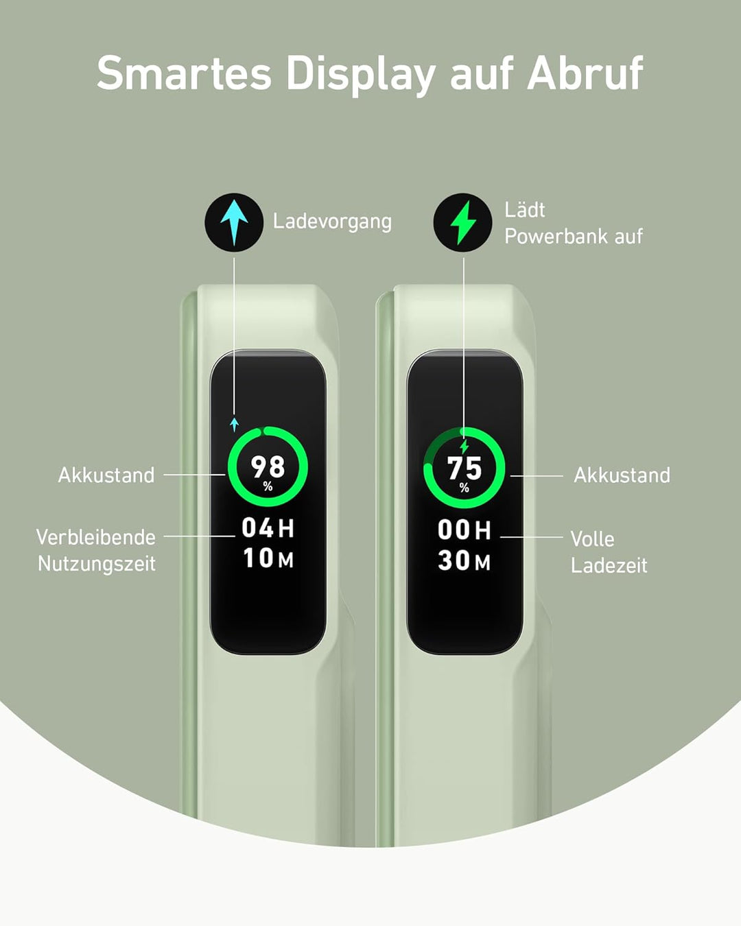 Anker MagGo Power Bank, Qi2-zertifiziertes 15W schnelles MagSafe-kompatibles mobiles Ladegerät, 10.0