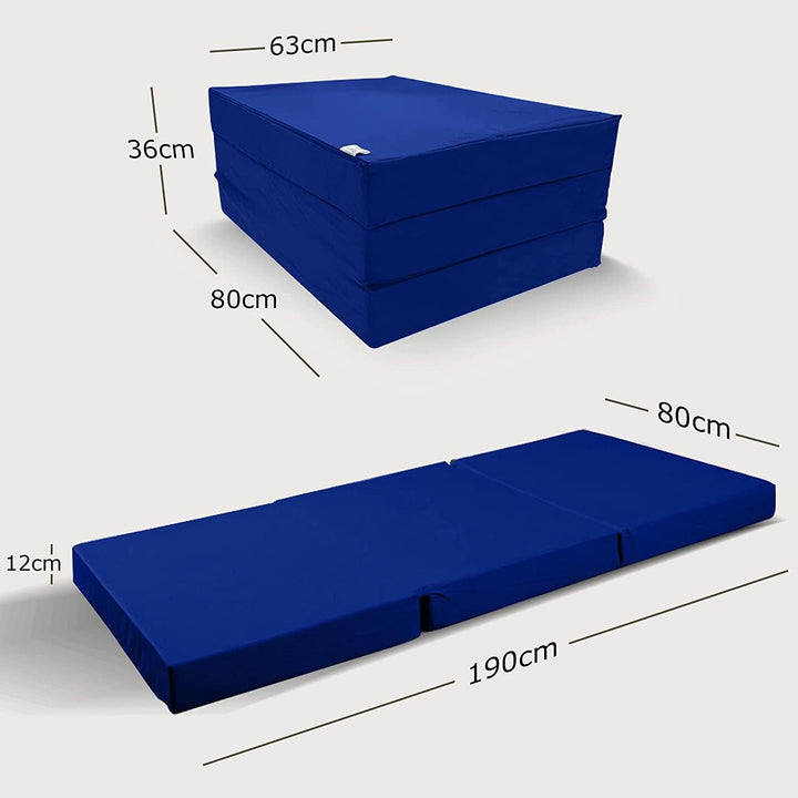 SHOGAZI Klappmatratze 80x190 x 12 cm, Gästematratze klappbar Made in Germany, Faltmatratze VERGLEICH