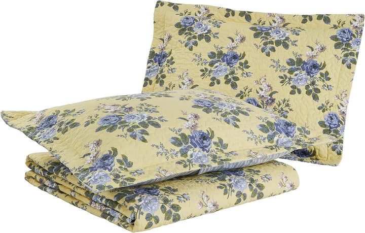 Laura Ashley Home Linley Collection Bettwäsche-Set, 100% Baumwolle, wendbar, leicht und atmungsaktiv