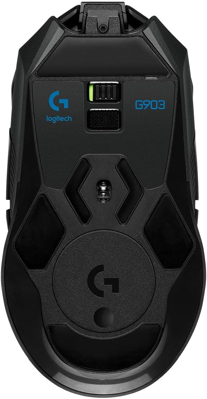 Logitech G903 LIGHTSPEED kabellose Gaming-Maus mit HERO 25K DPI Sensor, Wireless Verbindung, 140+ St