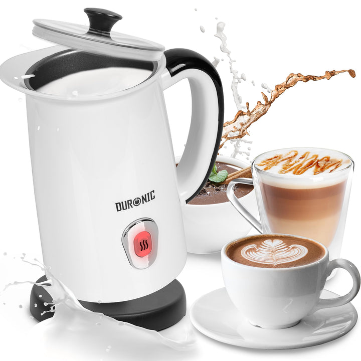 Duronic MF130 Automatischer Milchaufschäumer | 240 ml Behälter mit Induktion | Elektrischer Milchsch