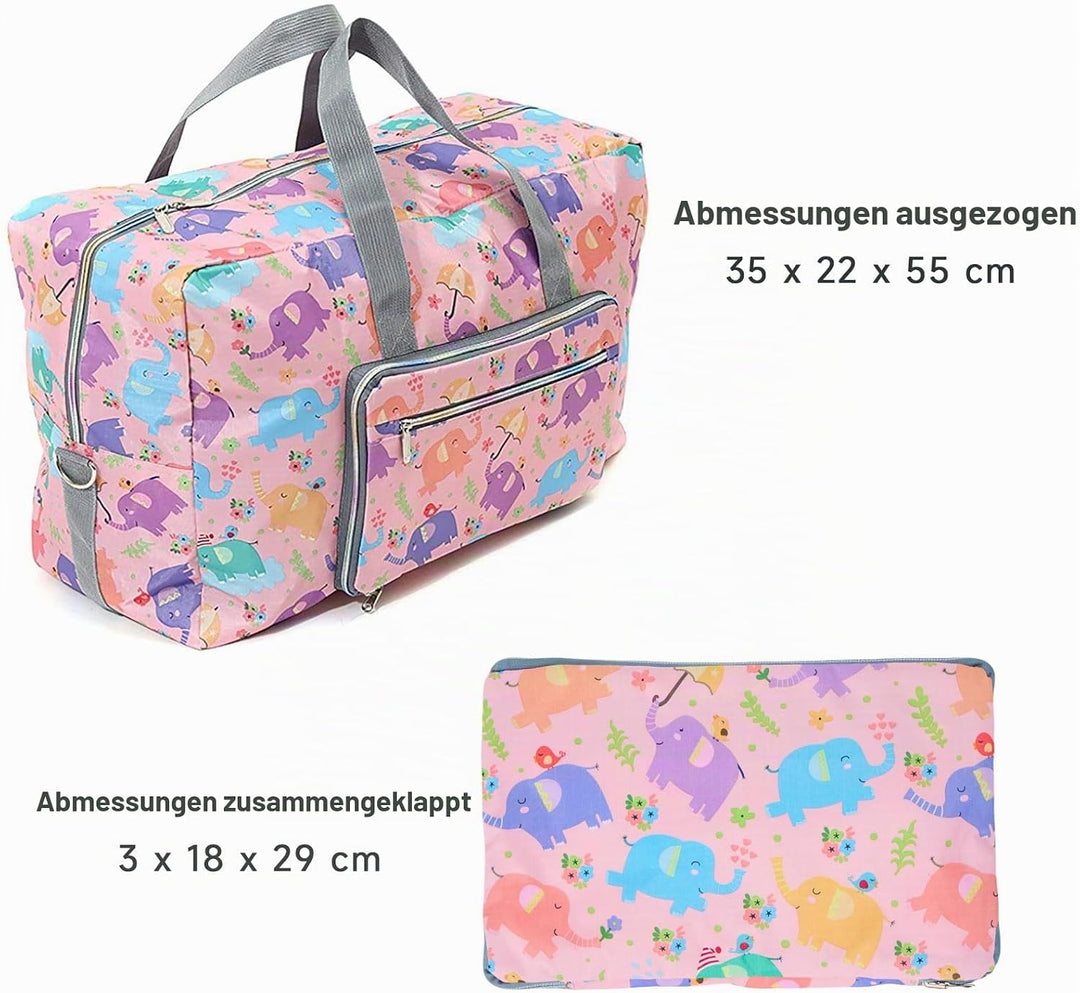 Arxus Grosse Faltbare Reisetasche Tragen Sie die Reisetasche am Wochenende über dem Gepäck mit Schul