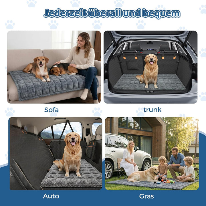 Hundedecke Auto Rückbank Mit Rutschfester Matte, Hundedecke Auto Rückbank, Wasserdicht,Kratzfest mit