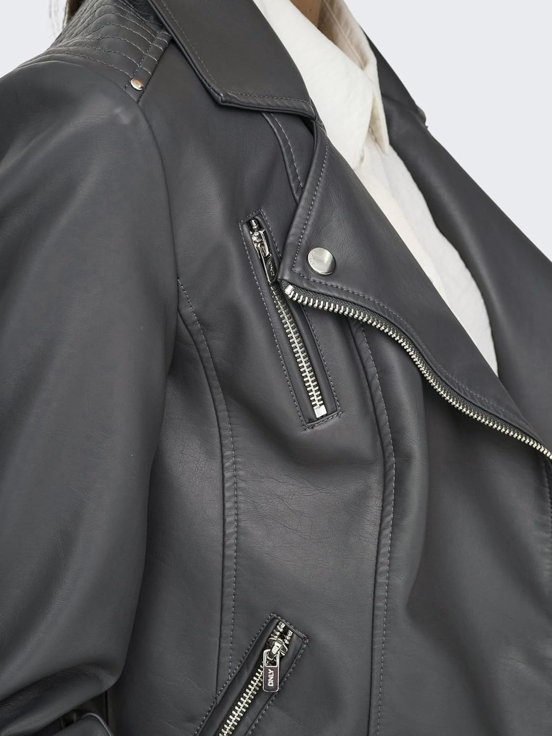 ONLY Female Kunstlederjacke ONLGEMMA Kunstlederjacke 32 Magnet, 32 Magnet