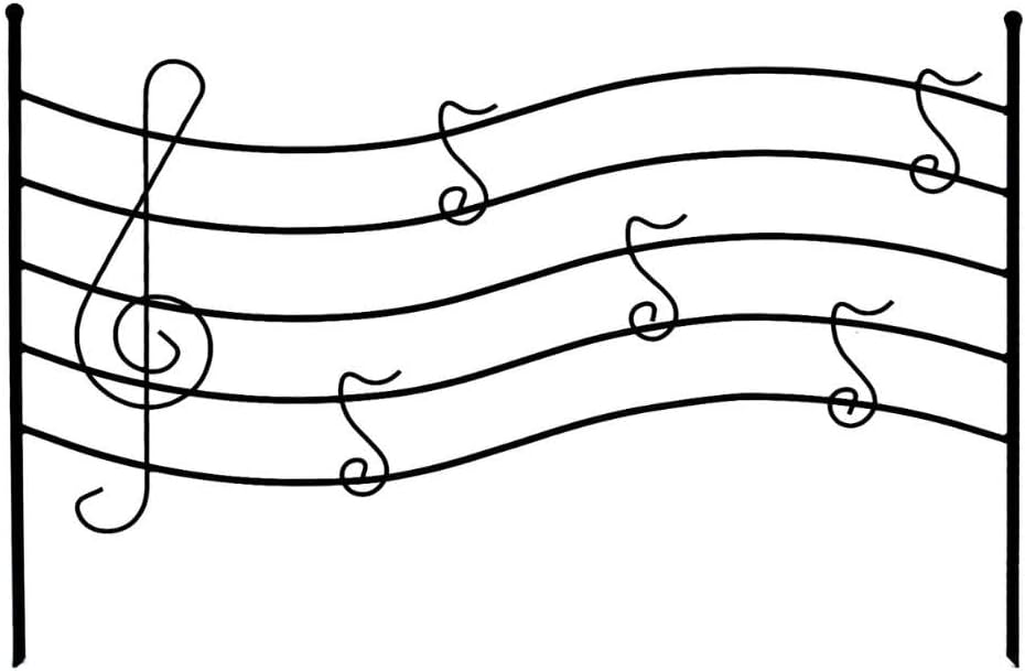 DanDiBo Steckzaun Melody Rankhilfe Rankgitter aus Metall Höhe 56 cm Breite 80 cm Kletterhilfe Zaun