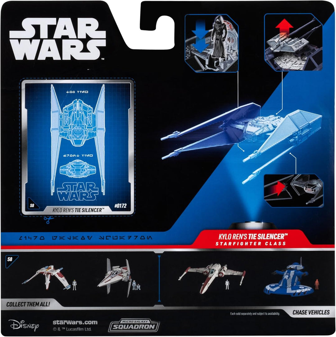 Jazwares Star Wars Micro Galaxy Squadron TIE Schalldämpfer – 12,7 cm Fahrzeug mit 2,5 cm Mikro-Figur
