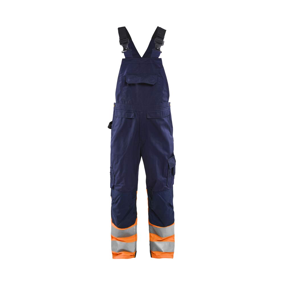 Blaklader 266218008953D92 High Vis Latzhose, Marineblau/Orange, Grösse D92