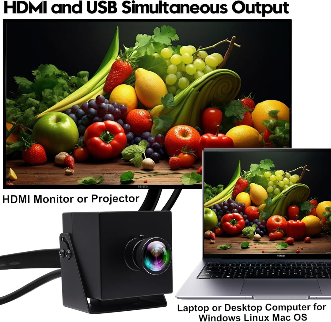 HDMI USB Kamera 60fps Hochgeschwindigkeitskamera ELP 4K HDMI USB 3.0 PC Kamera mit gleichzeitiger Au
