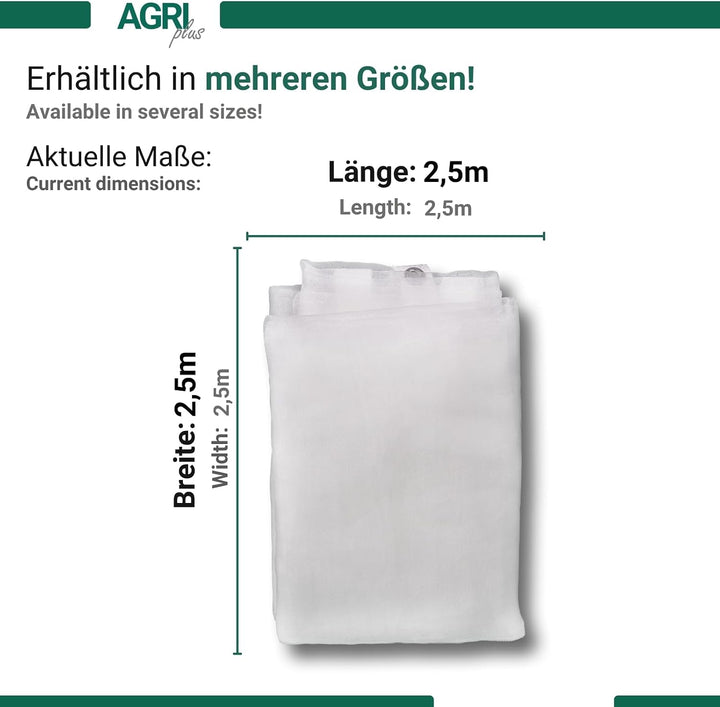 AGRI plus Poolnetz mit Ösen I 2,5 x 2,5 m I Verschiedene Masse I Engmaschiges Netz 0,8 x 0,8 mm I Ab