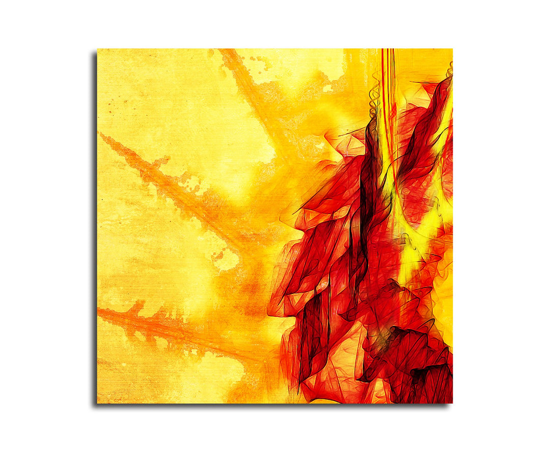 Paul Sinus Art Modernes Wandbild Abstrakt015_60x60cm Abstrakte Kunst Kunstdruck auf Leinwand Zeitlos
