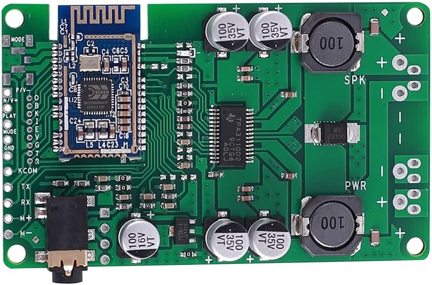 DONGKER Mono Amplifier Board, DC 8V-26V BK3266 Bluetooth 5.0 Mono Verstärkerplatine, 20W/30W Bluetoo