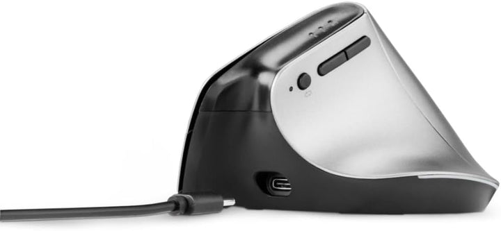 Hama ergonomische Maus „EMW-700“, 2,4 GHz + 2x BT 4.2 (Vertikalmaus kabellos für drei Geräte, Hochka