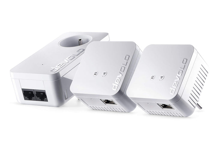 Devolo dLAN Netzwerk-Stecker weiss 550 Mb/s sans Prise Gigogne Netzwerk-Set (3x) 550 Mb/s sans prise