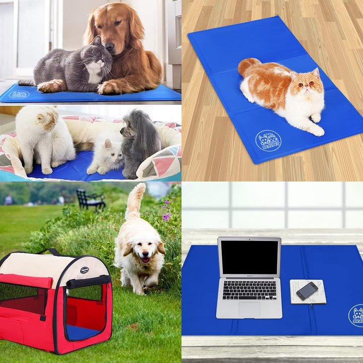 Kühlmatte für Haustiere Haustier Selbstkühlendes Pad Matte Bettmatten Komfort für Katzen und Hunde (