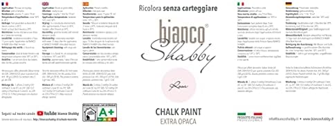 bianco Shabby® Rosa Kreidefarbe Wasserbasis für Alle Oberflächen einfach zu verarbeiten ohne schlech