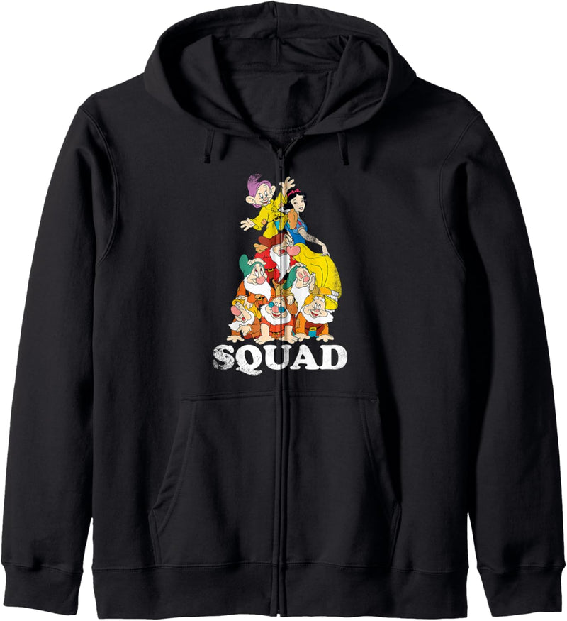 Disney Snow White Seven Dwarves Squad Pile Kapuzenjacke