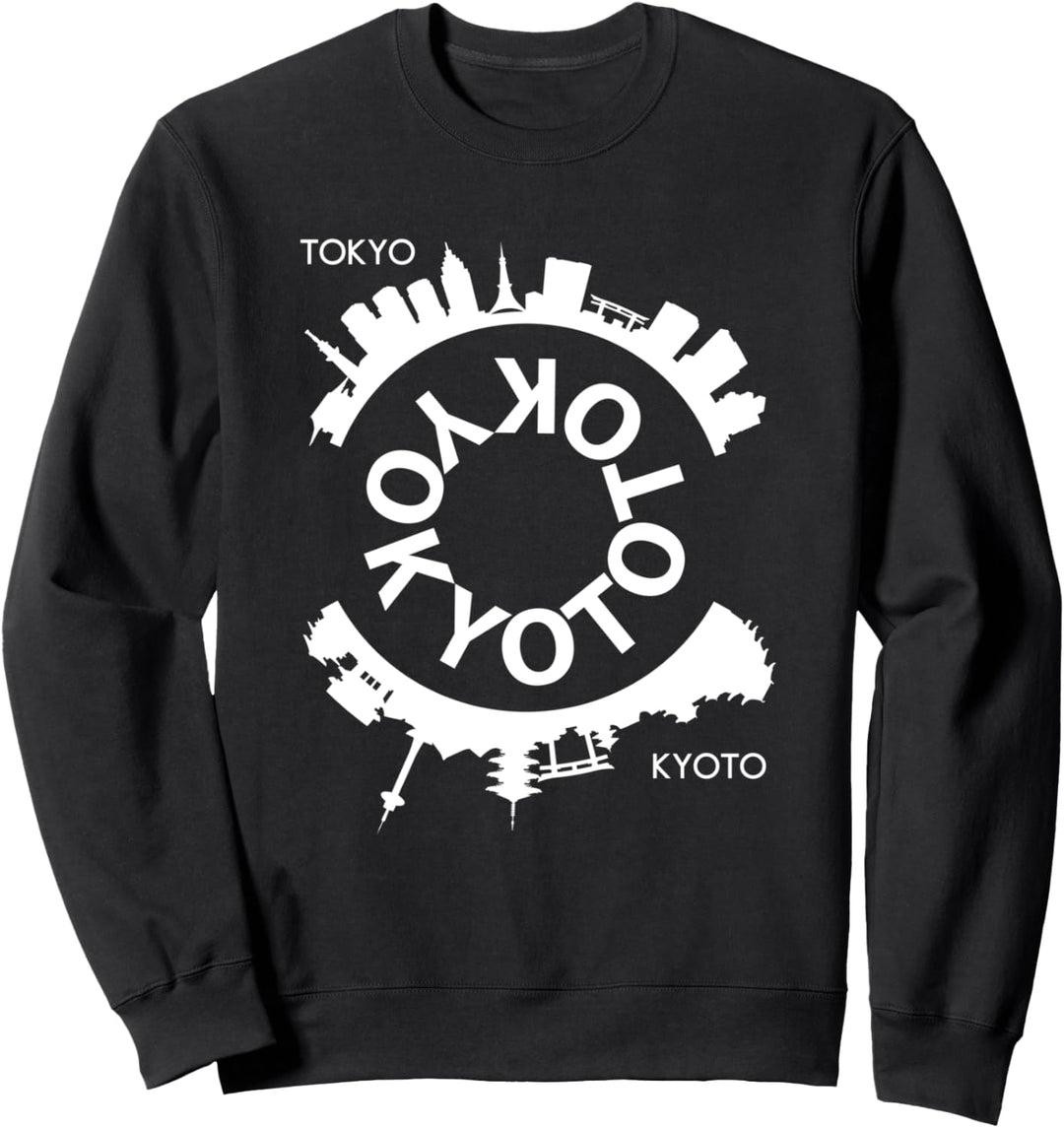 TOKIO KYOTO JAPAN SKYLINE DES GEBÄUDES, TURMS, TEMPELS TORII Sweatshirt