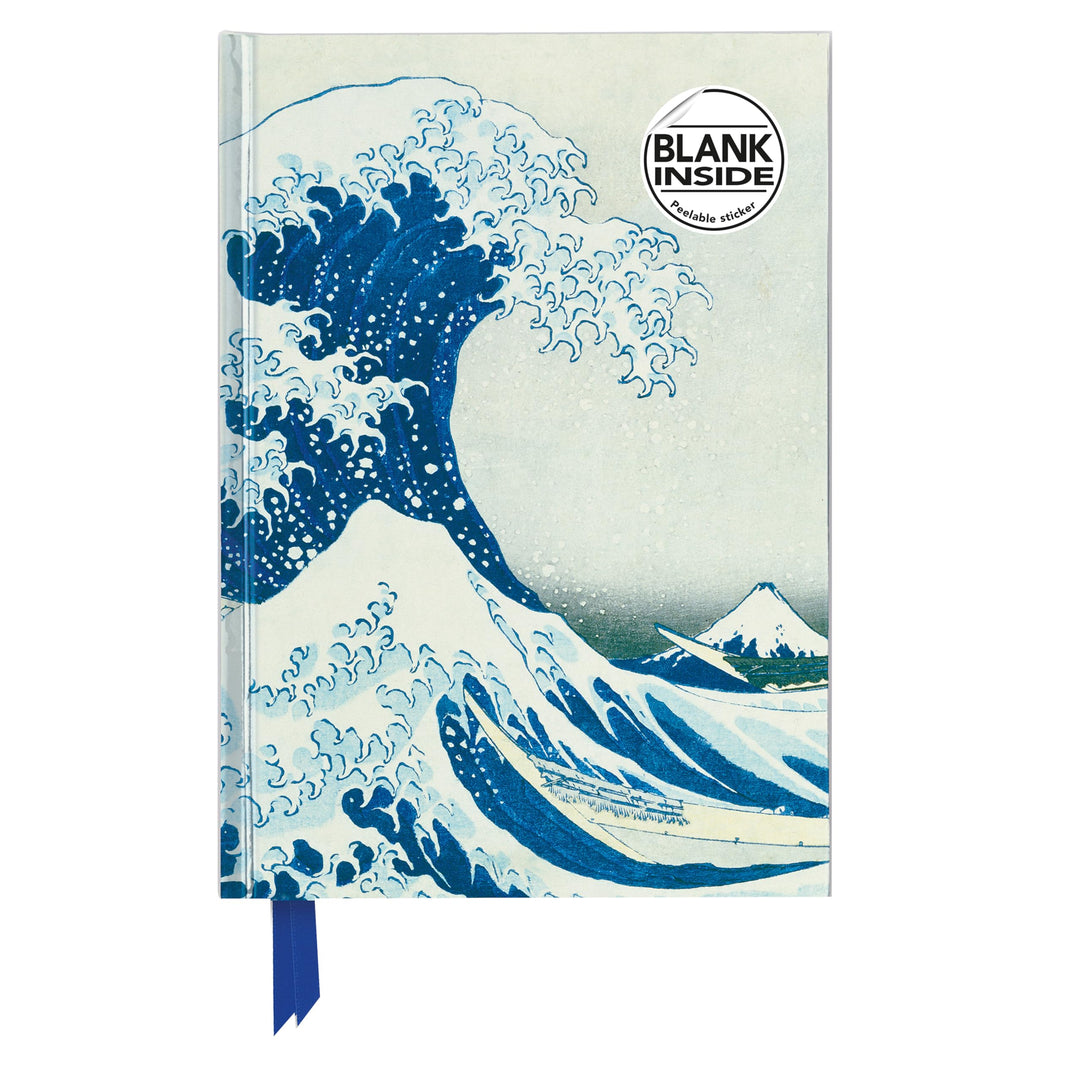 Premium Notizbuch Blank DIN A5: Katsushika Hokusai, Die grosse Welle: Unser hochwertiges Blankbook m