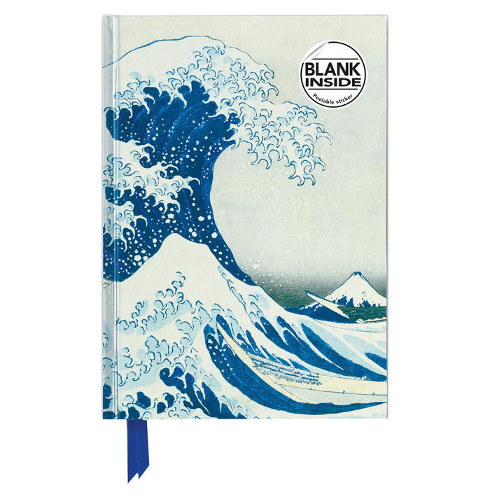 Premium Notizbuch Blank DIN A5: Katsushika Hokusai, Die grosse Welle: Unser hochwertiges Blankbook m
