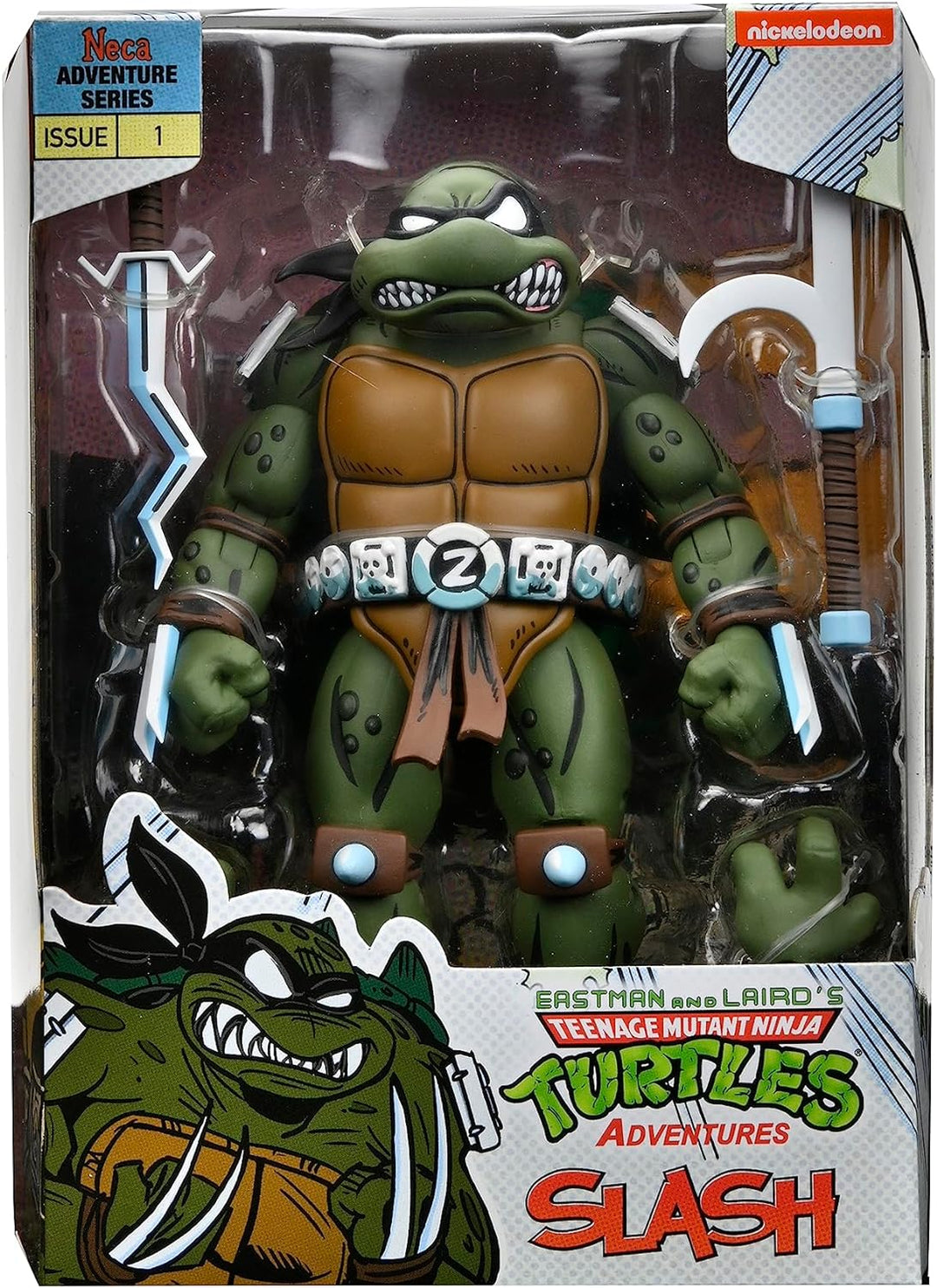 NECA 83833 TMNT Archie Comics Slash AF statuen, bunt