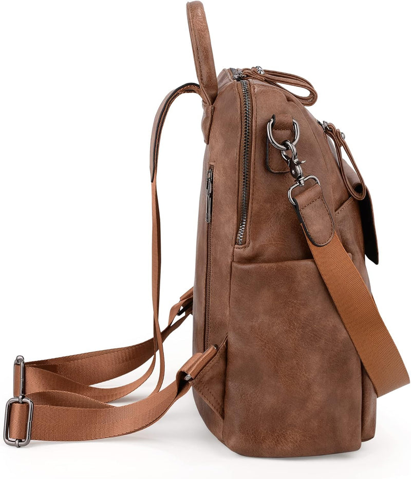 UTO Rucksack Damen Elegant mit Schultergurt Modischer Multifunktionsrucksack Schultertasche Herren P