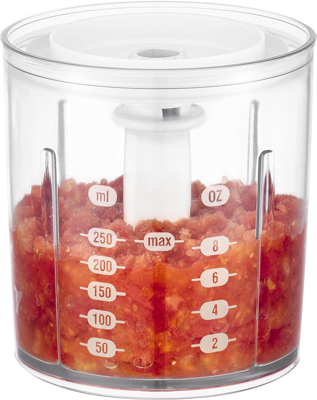 Moulinex DJ300110 Mini Chopper Elektro Moulinette Compact Shaker mit Deckel Weiss 270 W, 270 W