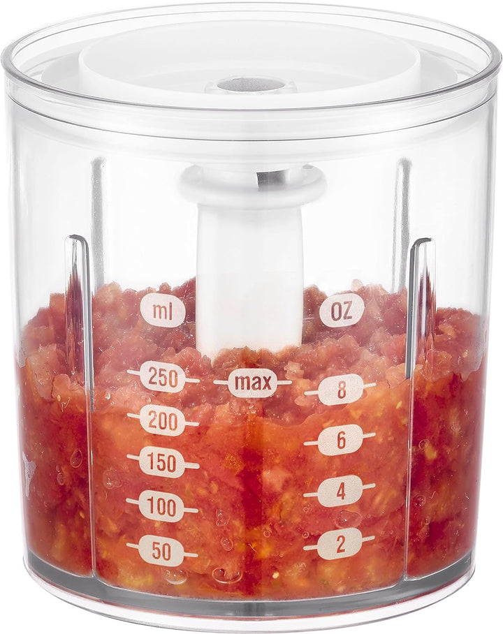 Moulinex DJ300110 Mini Chopper Elektro Moulinette Compact Shaker mit Deckel Weiss 270 W, 270 W