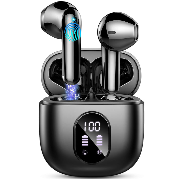 Bluetooth Kopfhörer, Kopfhörer Kabellos Bluetooth 5.4 In Ear kopfhörer bluetooth mit 4 Mic, 50H Kabe