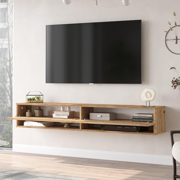 [en.casa] TV Board Laitila TV Schrank mit 2 Ablagen 2 Schranktüren Lowboard Fernsehtisch 180 x 31,5