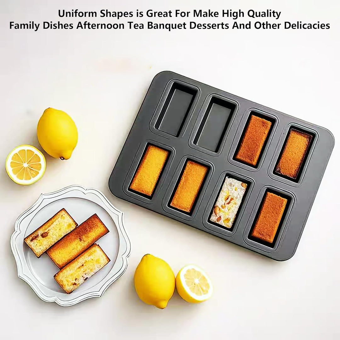 Financier Mould Financier Cake Pan Non-Stick Muffin Pan Biscuits Cookies Mini Laib Tray Bakeware for