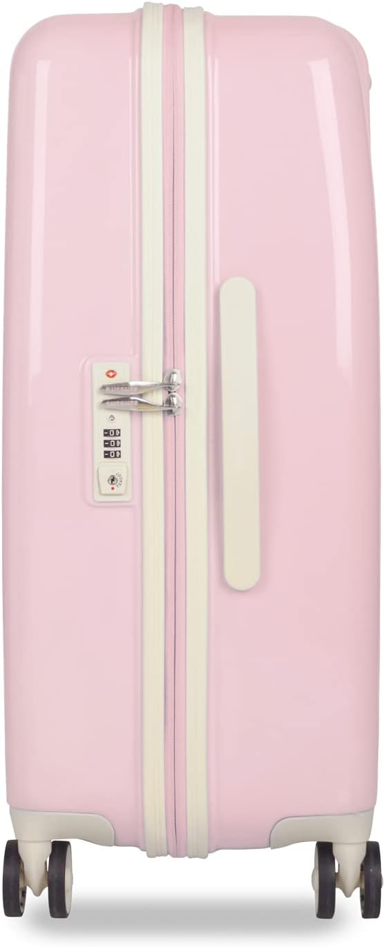 SUITSUIT Fabulous Fifties – Reisekoffer mit 4 Rollen – 66 cm – 59L – Rosa Pastell Pink Dust M, Pink