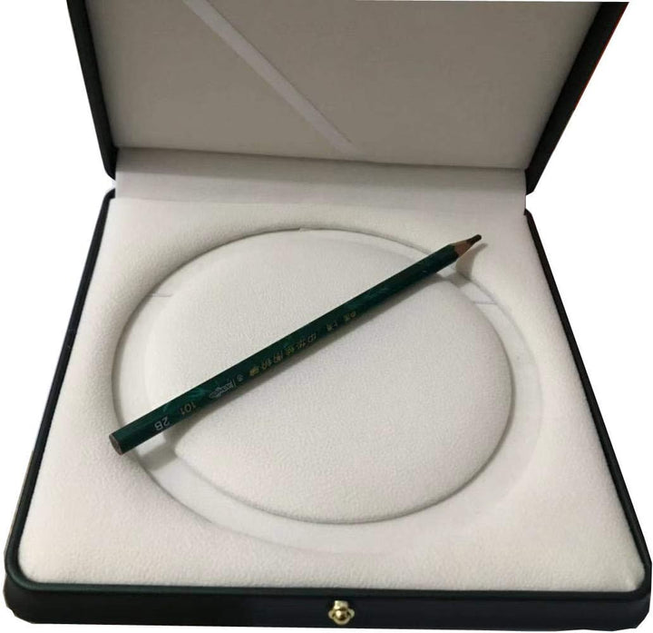 JunningGor Schwarzgrünes Premium-Leder-Schmuckkästchen für Hochzeitsschmuck-Set, Präsentationsbox fü