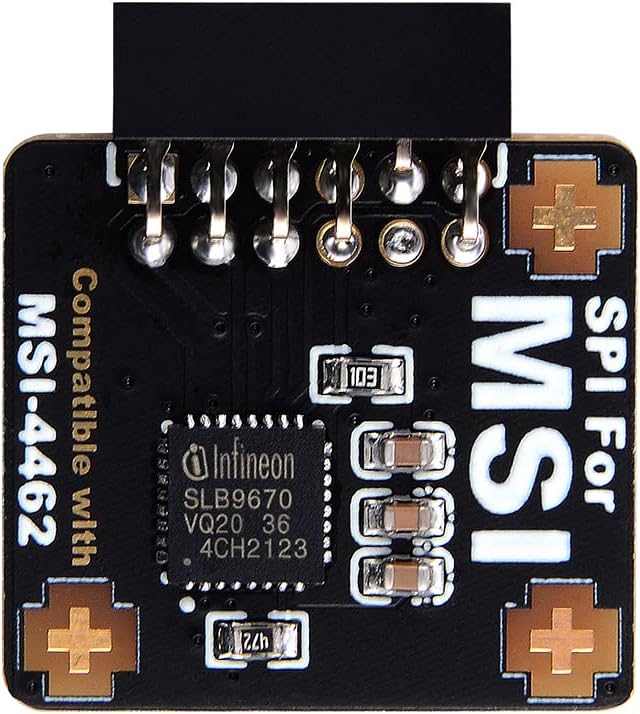 NewHail TPM2.0 Modul TPM SPI 12Pin Modul mit infineon SLB 9670 für MSI Motherboard kompatibel mit TP