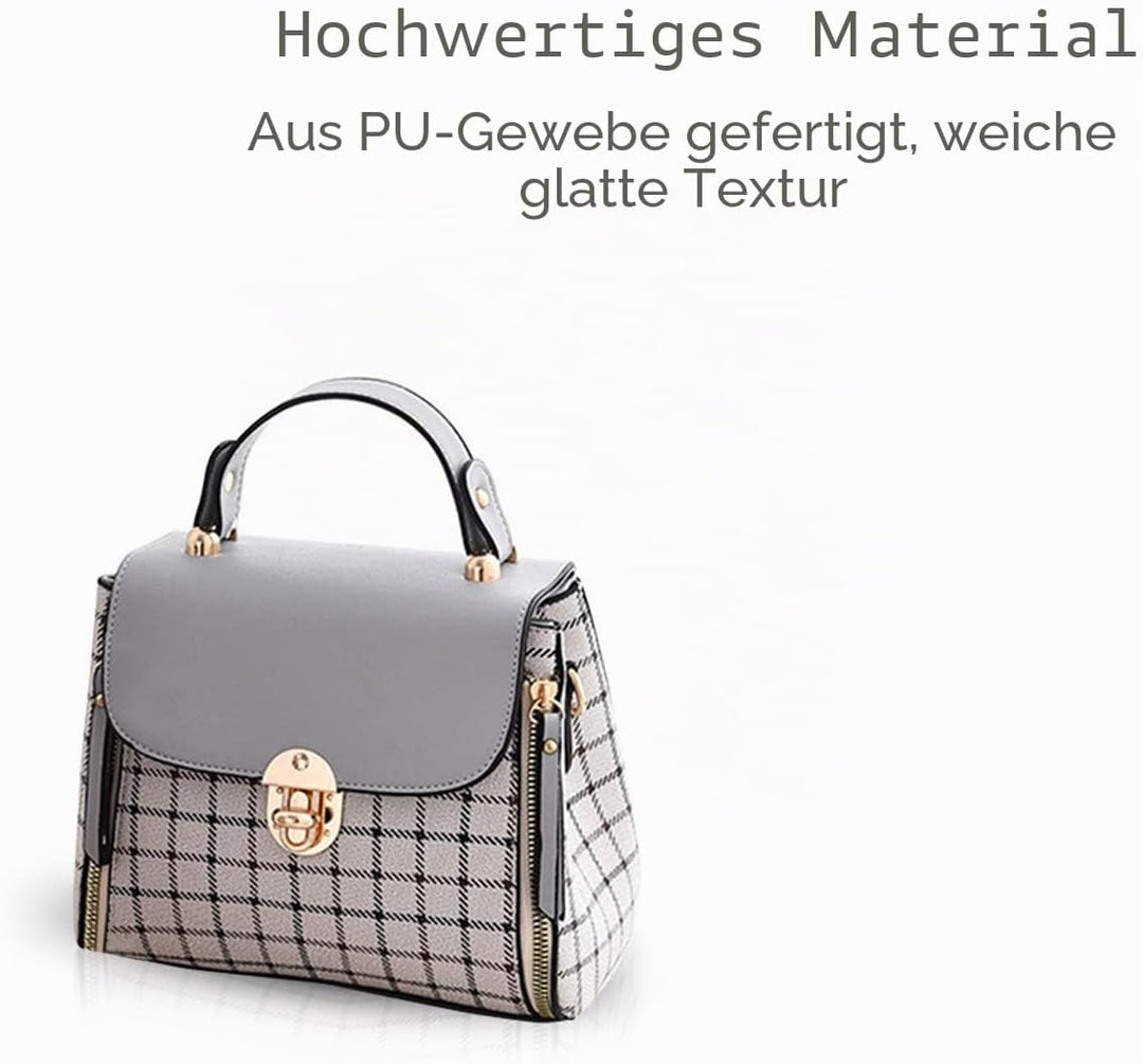 NICOLE&amp;DORIS Handtaschen für Damen Niedliche Umhängetasche Mädchen Reissverschluss Handtasche PU Led
