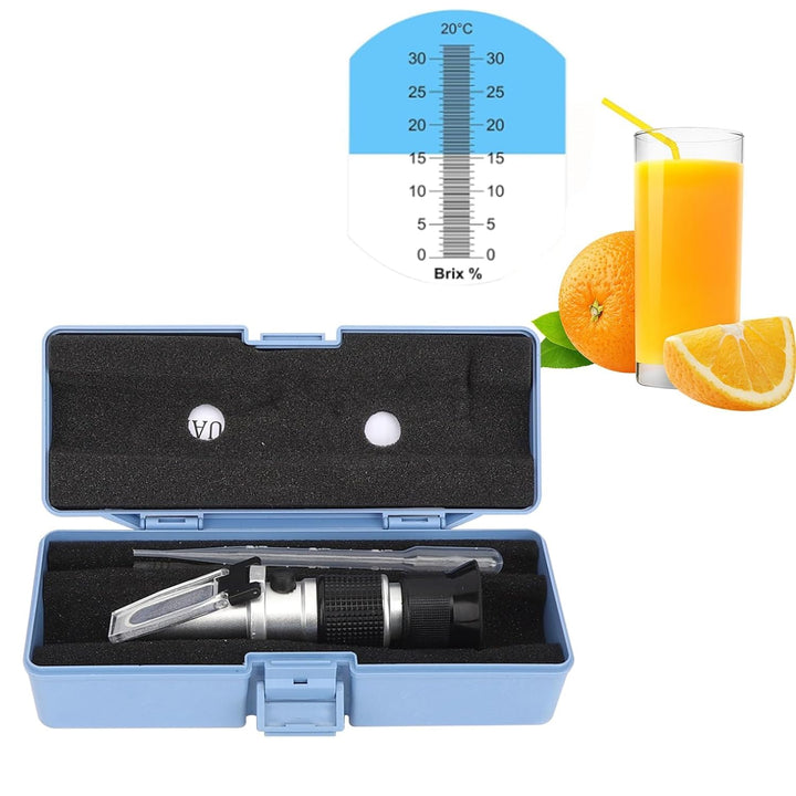 Frostschutz Refraktometer, 0-90% Brix Meter Refraktometer Tragbares Handrefraktometer zur Messung de
