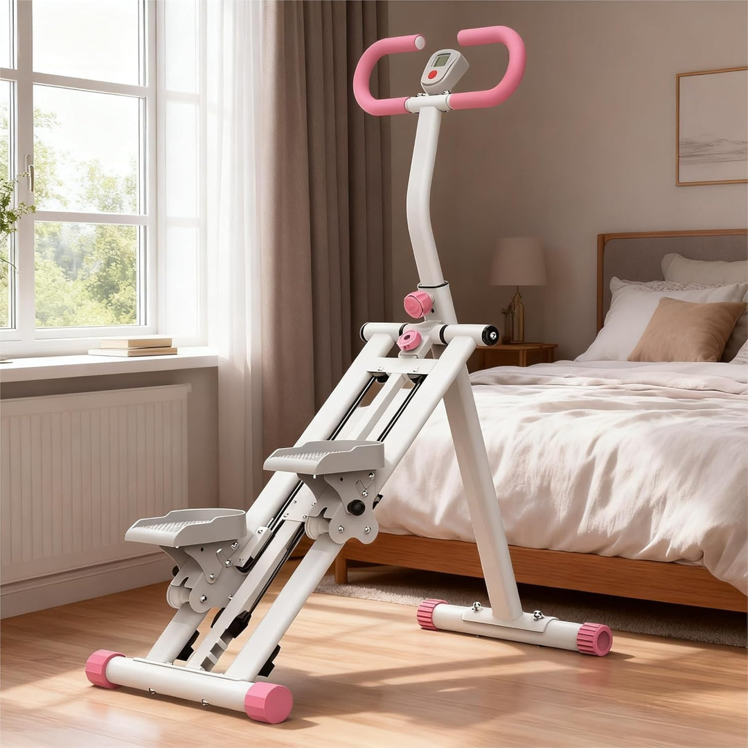 Stair Stepper mit einstellbarem Widerstand für Zuhause – Upgrade-Trainingsgerät mit LCD-Tracking und