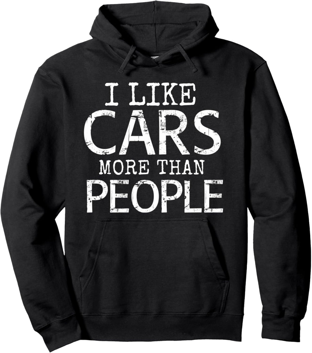 Ich mag Autos mehr als Menschen Auto Mechatroniker Pullover Hoodie