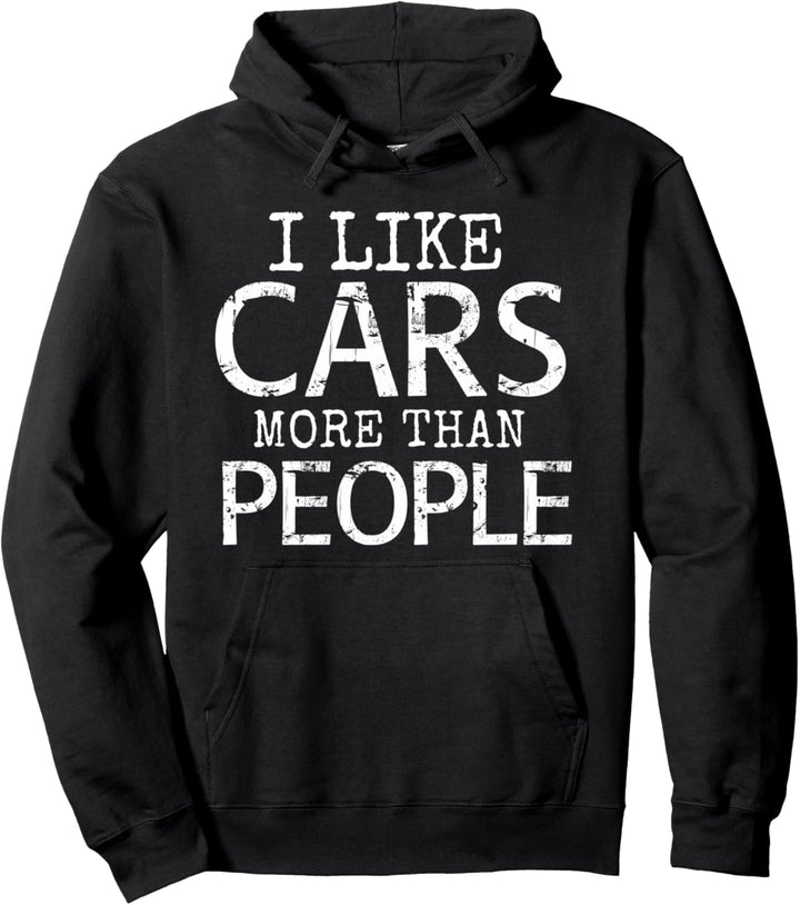 Ich mag Autos mehr als Menschen Auto Mechatroniker Pullover Hoodie