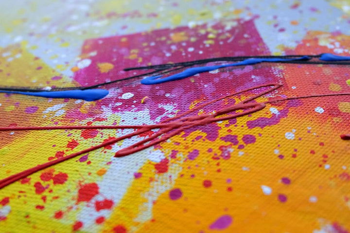 Monica Mirafiori I 100% HANDGEMALT I Gemälde Stier 90x60cm | Gemälde Handgemalt | Acrylgemälde | Seh