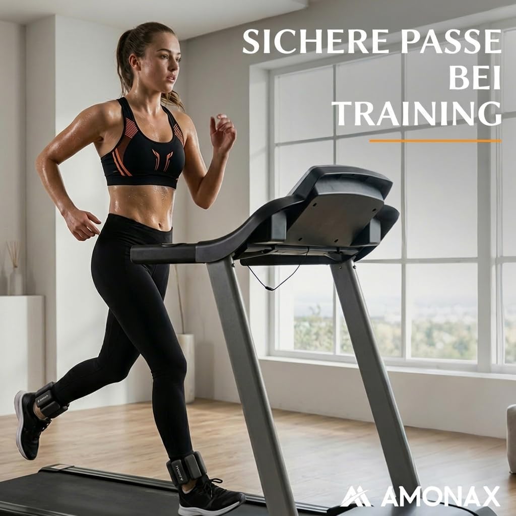 Amonax Gewichtsmanschetten Ankle Weights Set, Fitness Gewichte Für Beine Und Arme, 2x0,5kg Gewichte