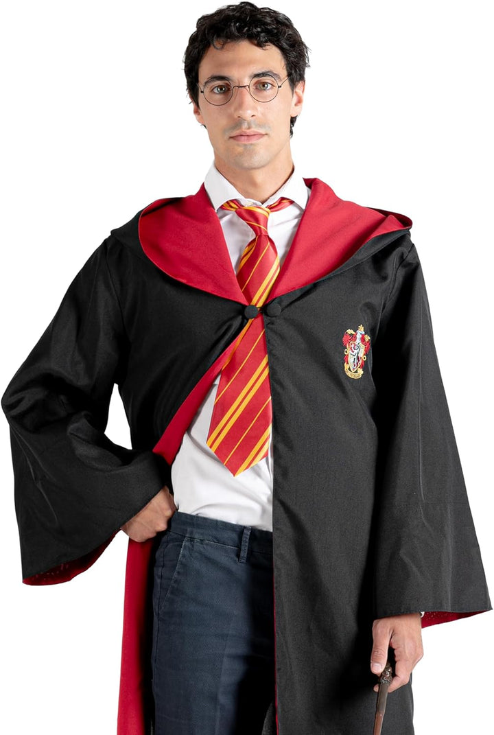 Ciao- Cloak Cape Tunic Deluxe official Harry Potter Wizarding World (One size adult) with embroidere