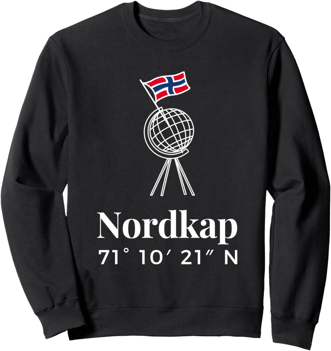 Nordkap Koordinaten Sweatshirt