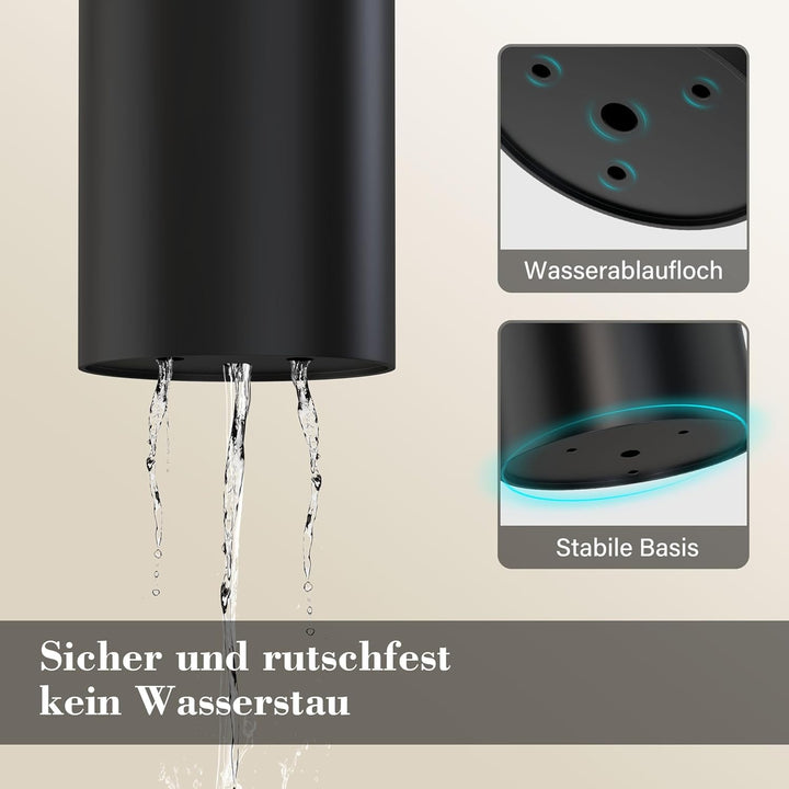 Messerblock ohne Messer, Messerblock mit Borsten Herausnehmbarer, Messerhalter Universal für 8 Messe