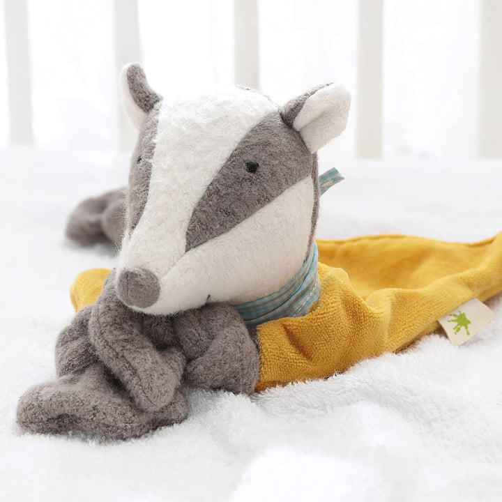SIGIKID 39173 Schnuffeltuch Kasimir Dachs Green Mädchen und Jungen Babyspielzeug empfohlen ab Geburt