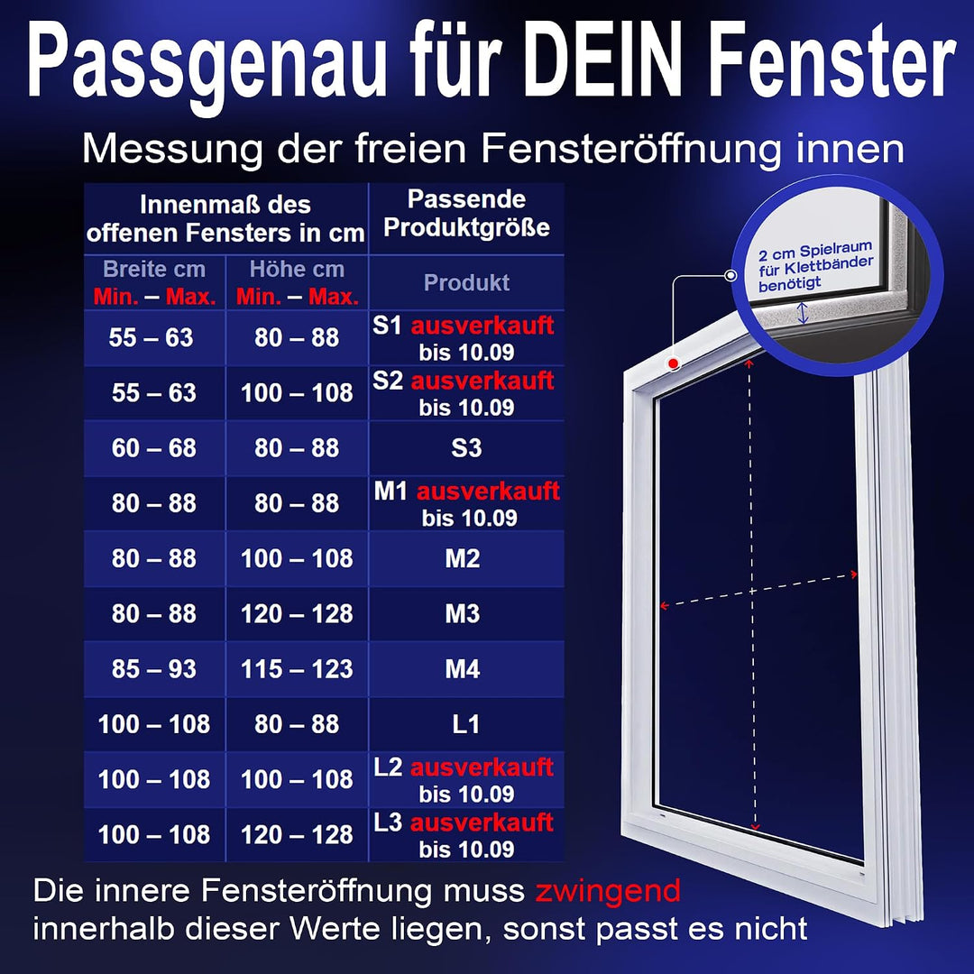 Klimaanlage Fensterabdichtung für mobile Klimageräte mit Abluftschlauch - Kippfenster Adapter [HeatP