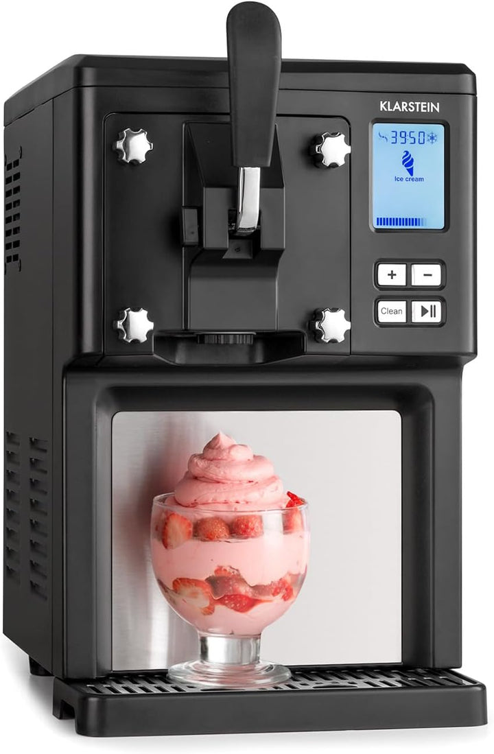 Klarstein Sweet Sundae - Eiscrememaschine, 1,5 Liter, mitselbstkühlendem Kompressor, 200 Watt, Ausga