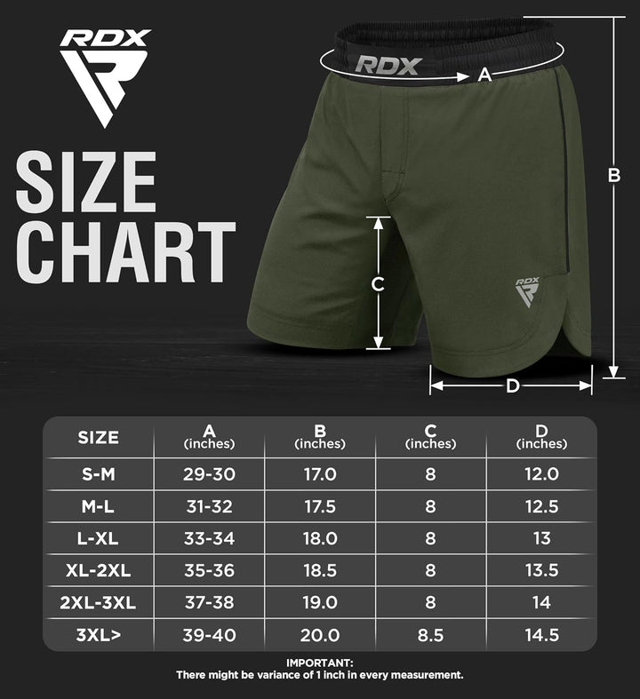 RDX MMA Shorts Sporthose Herren Kurz, Kampfsport Boxen Trainingshose Männer, Kickboxen Muay Thai Box