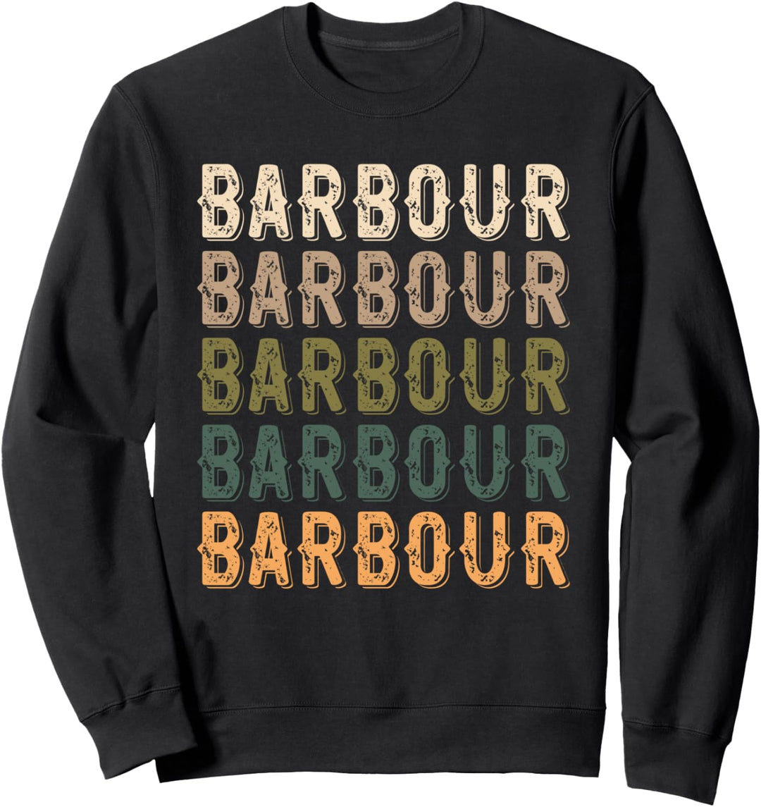 Barbour Personalisiertes Reunion passender Familienname Sweatshirt