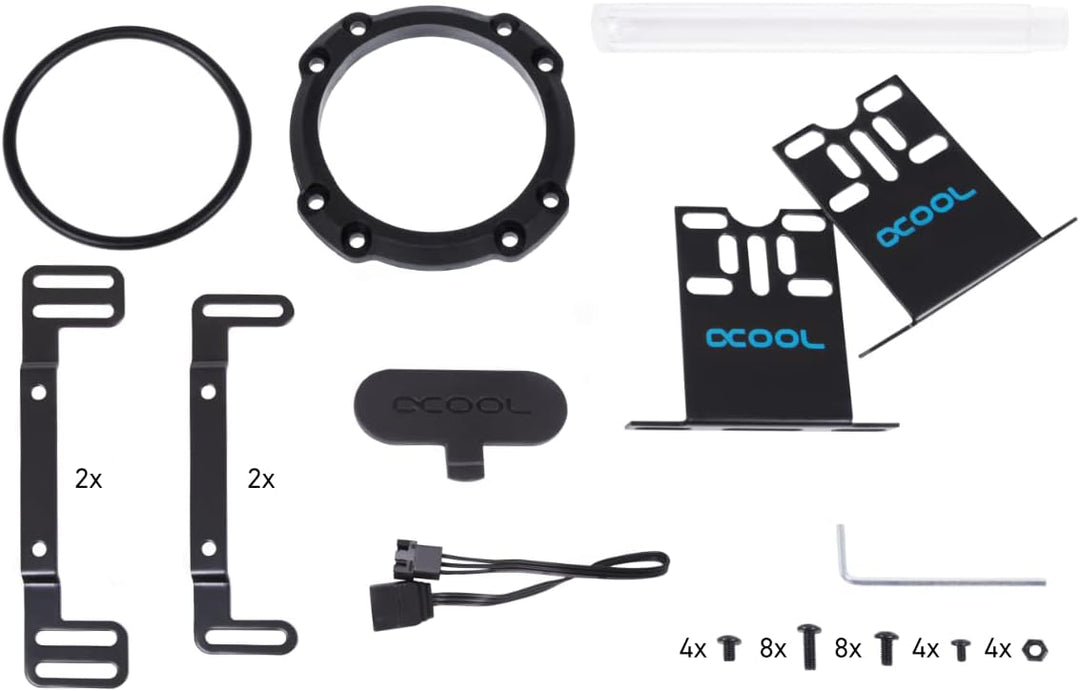 Alphacool 15394 Core 200 Aurora Ausgleichsbehälter D5/VPP Acetal/Acryl